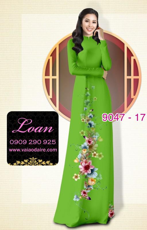 Vải áo dài hoa dây