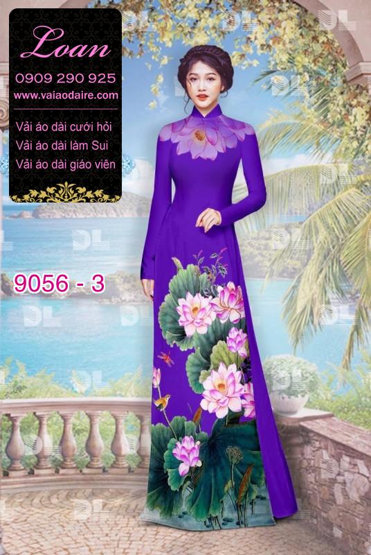 Vải áo dài hoa Sen Vải áo dài hoa Sen