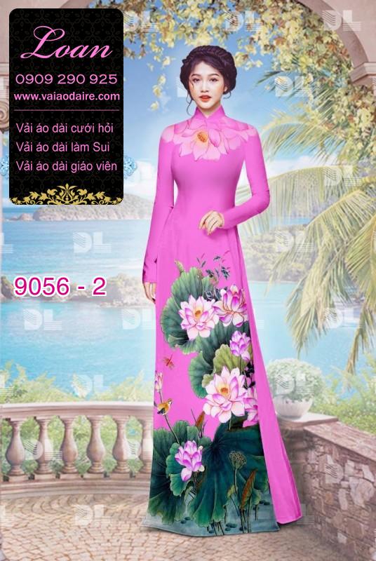 Vải áo dài hoa Sen Vải áo dài hoa Sen