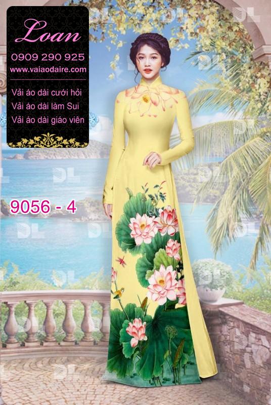 Vải áo dài hoa Sen Vải áo dài hoa Sen
