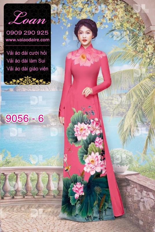 Vải áo dài hoa Sen Vải áo dài hoa Sen