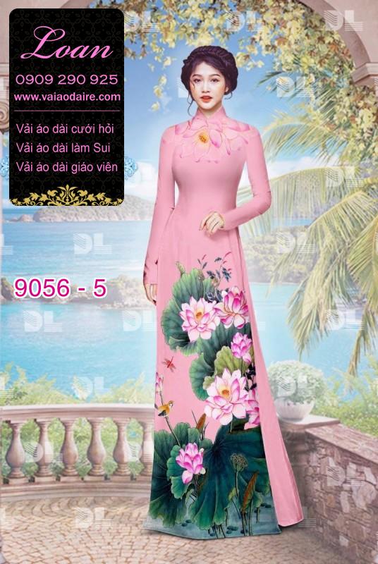 Vải áo dài hoa Sen Vải áo dài hoa Sen
