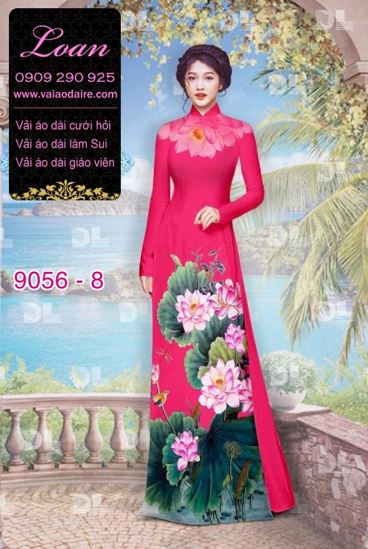 Vải áo dài hoa Sen Vải áo dài hoa Sen
