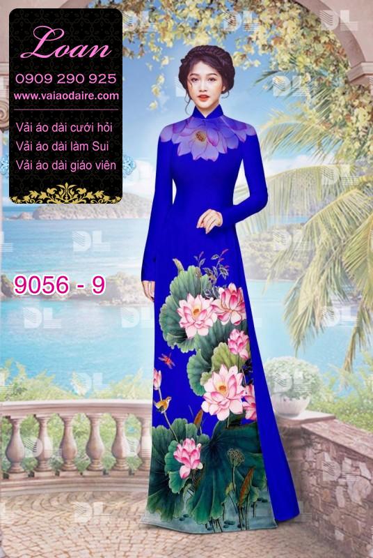 Vải áo dài hoa Sen Vải áo dài hoa Sen