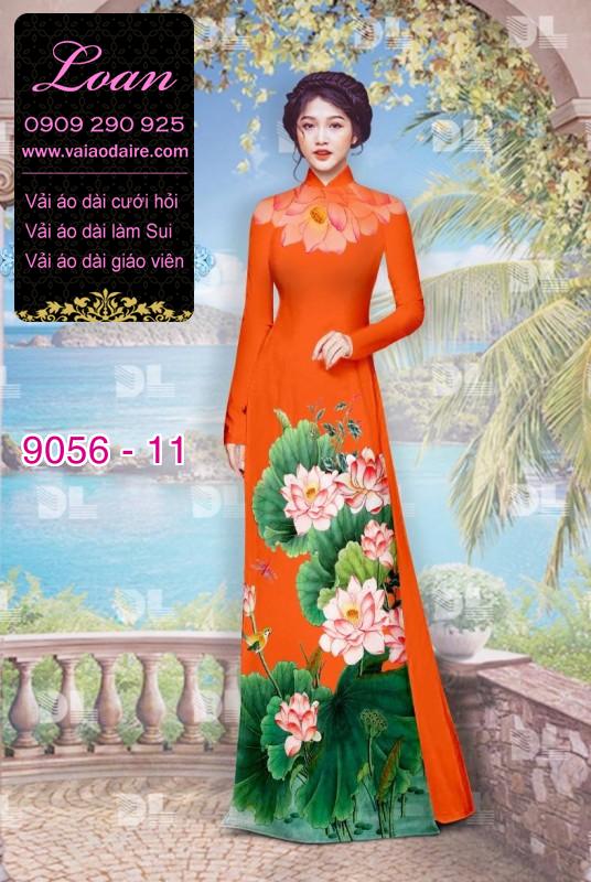 Vải áo dài hoa Sen Vải áo dài hoa Sen