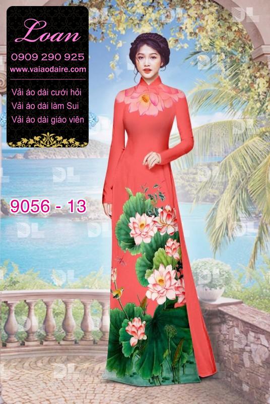 Vải áo dài hoa Sen Vải áo dài hoa Sen
