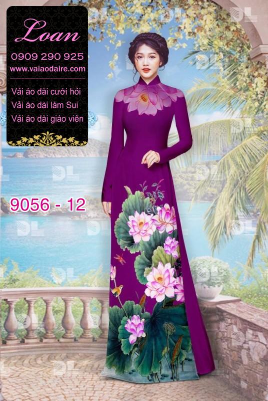 Vải áo dài hoa Sen Vải áo dài hoa Sen