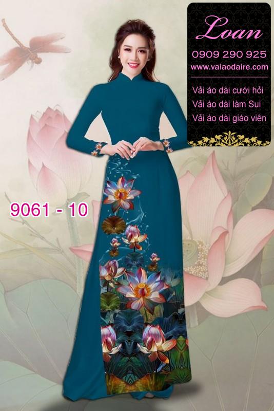 Vải áo dài hoa Sen Vải áo dài hoa Sen