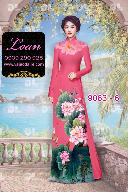 Vải áo dài hoa Sen Vải áo dài hoa Sen