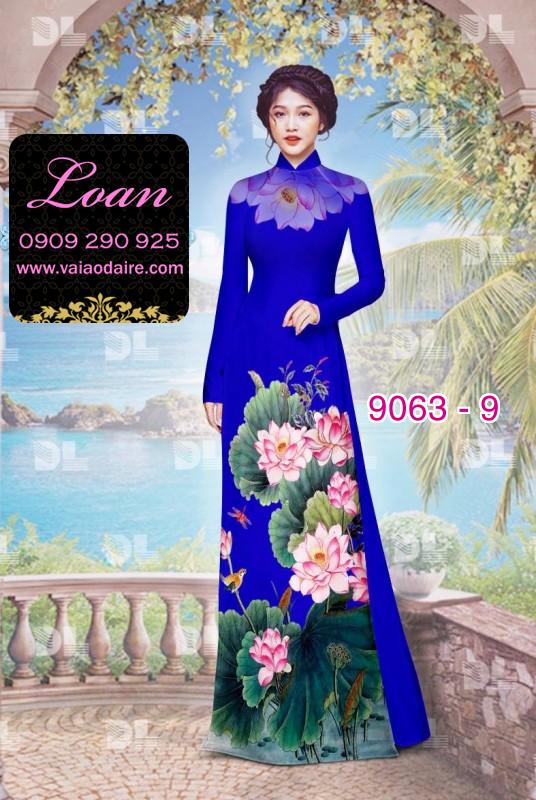 Vải áo dài hoa Sen Vải áo dài hoa Sen