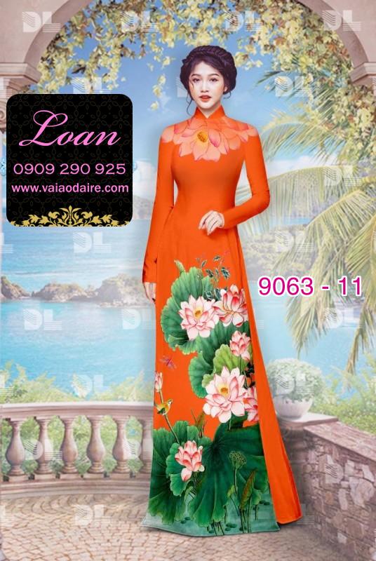 Vải áo dài hoa Sen Vải áo dài hoa Sen