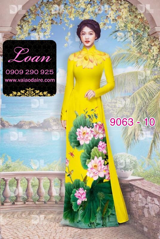 Vải áo dài hoa Sen Vải áo dài hoa Sen