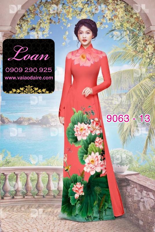 Vải áo dài hoa Sen Vải áo dài hoa Sen