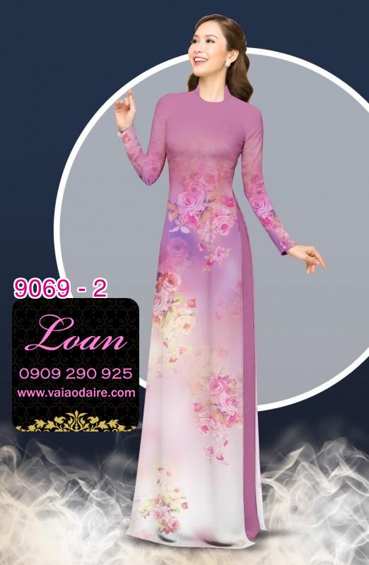 Vải áo dài hoa chìm