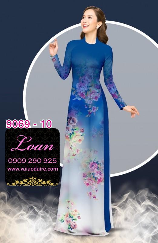 Vải áo dài hoa chìm