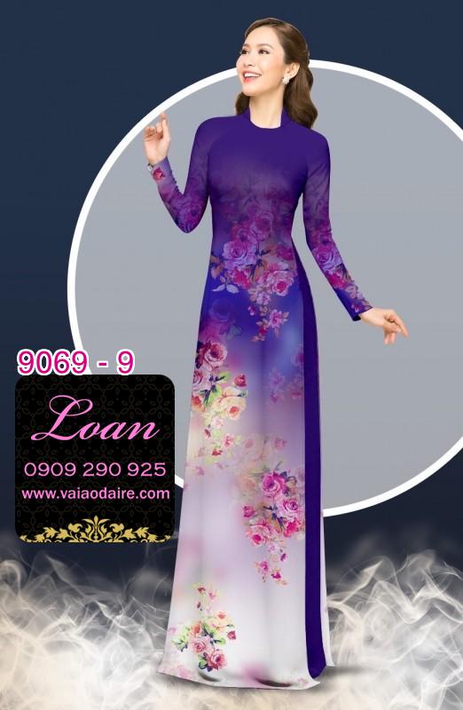 Vải áo dài hoa chìm