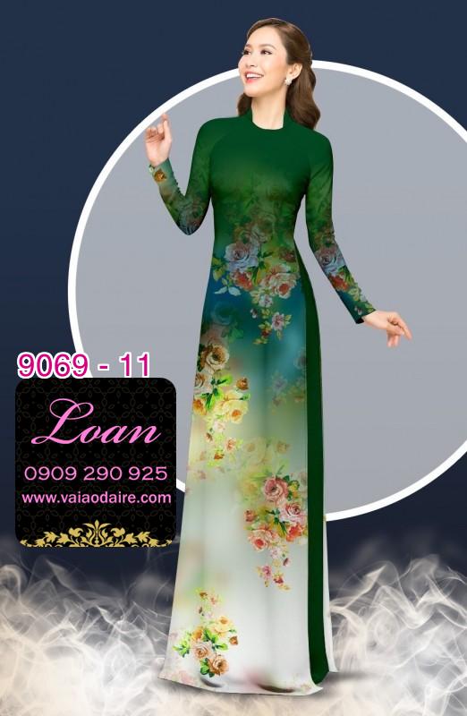 Vải áo dài hoa chìm