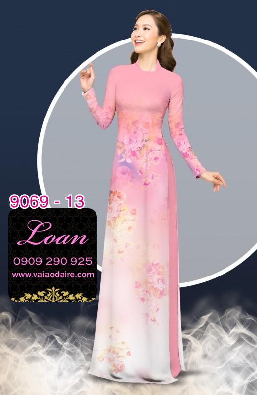 Vải áo dài hoa chìm