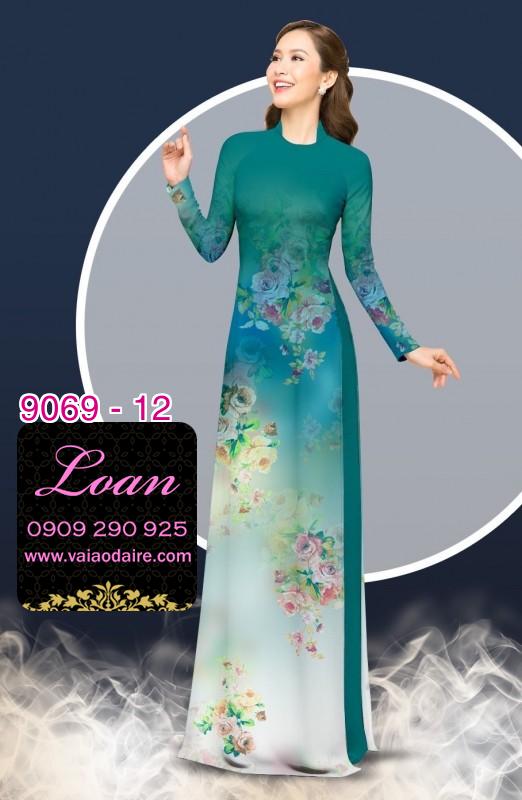 Vải áo dài hoa chìm