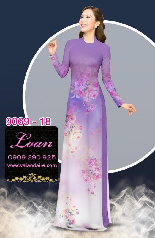 Vải áo dài hoa chìm