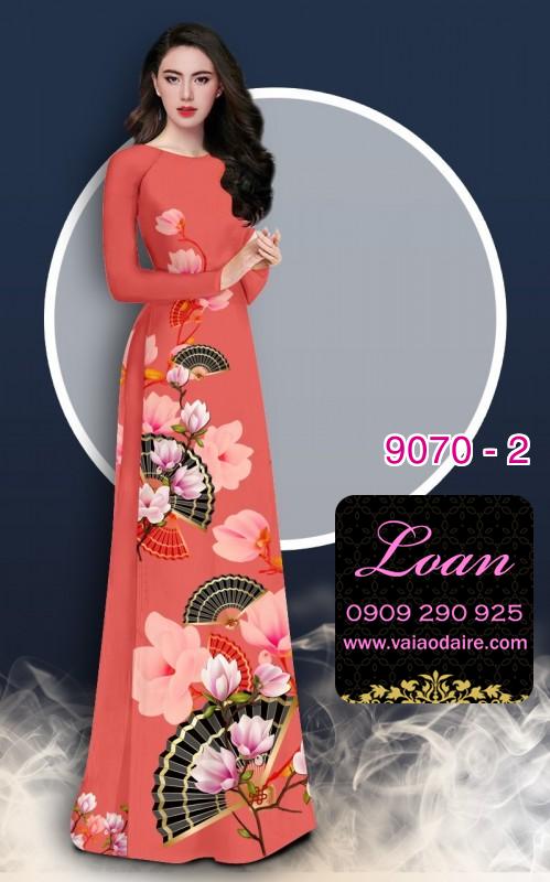Vải áo dài hoa Đào