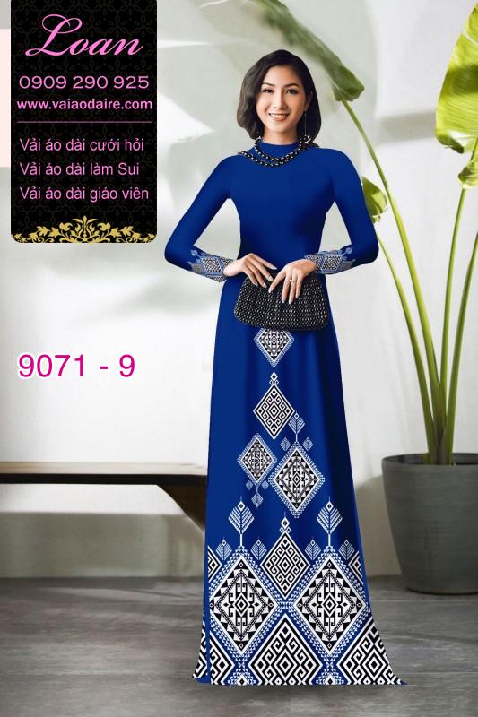 Vải áo dài hoa văn hình thoi