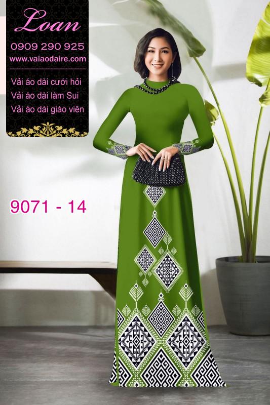 Vải áo dài hoa văn hình thoi