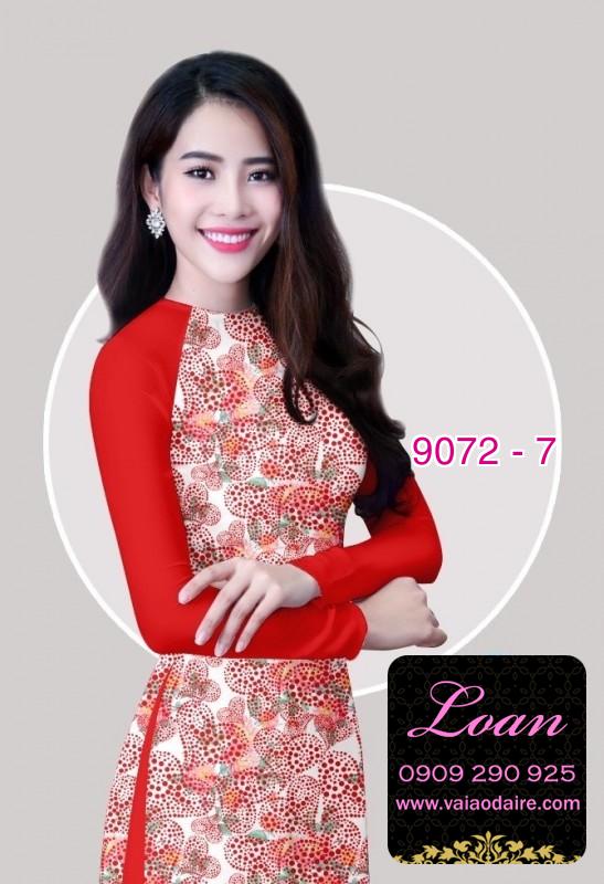 Vải áo dài hoa nhỏ