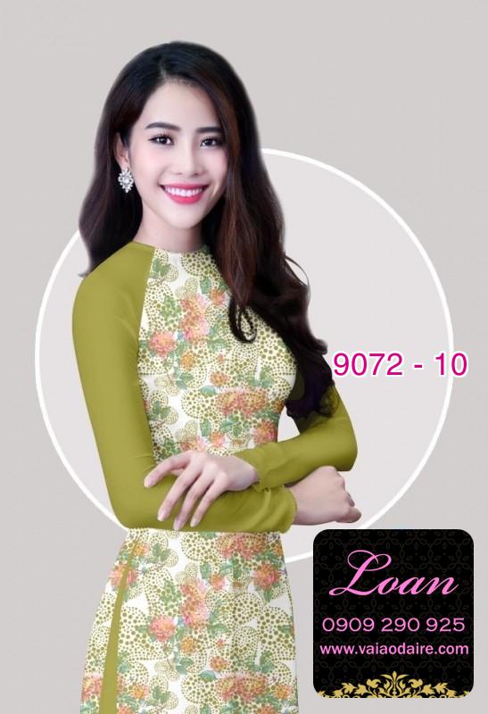 Vải áo dài hoa nhỏ