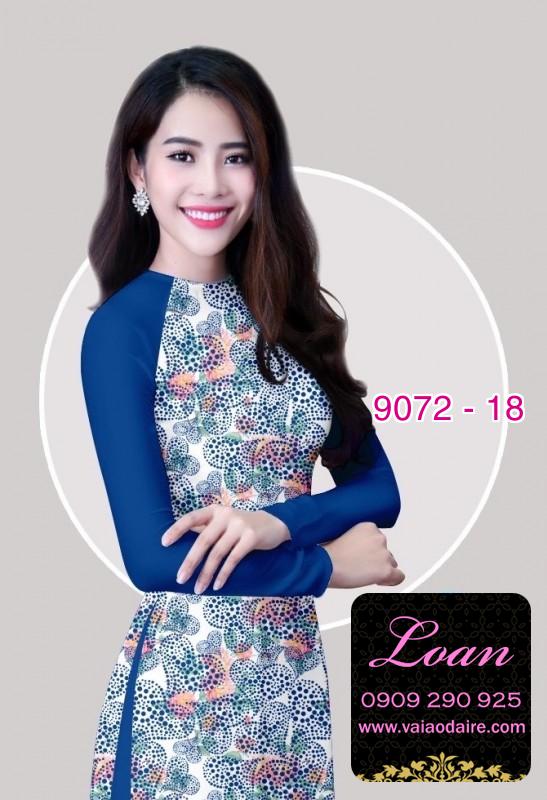 Vải áo dài hoa nhỏ