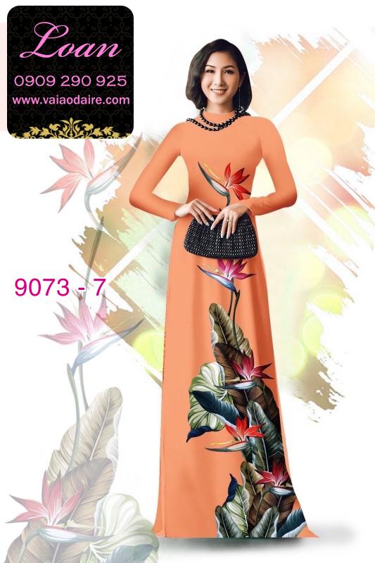 Vải áo dài hoa 3D Vải áo dài hoa 3D
