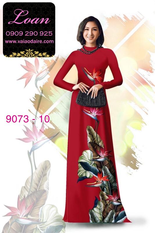 Vải áo dài hoa 3D Vải áo dài hoa 3D