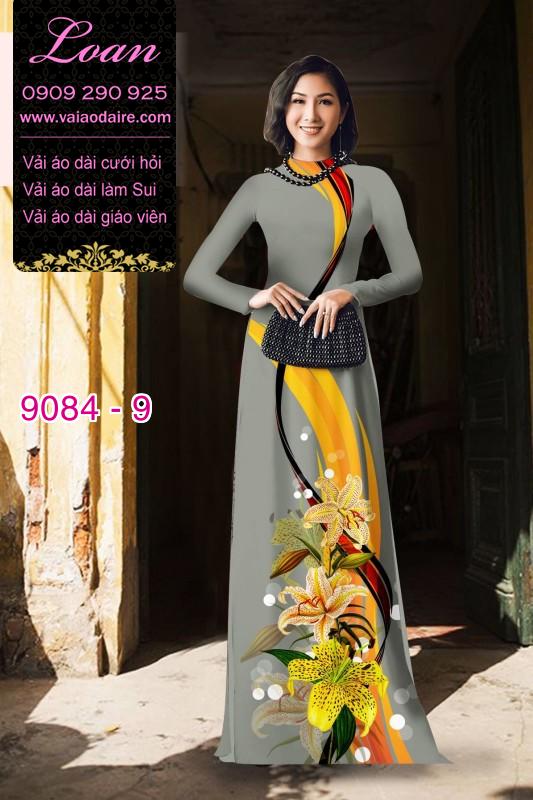 Vải áo dài hoa Ly