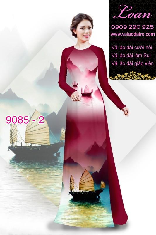 Vải áo dài phong cảnh