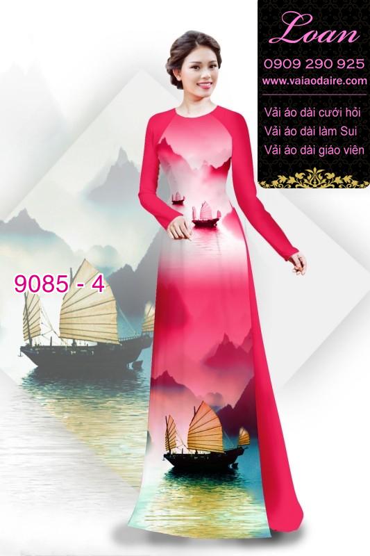 Vải áo dài phong cảnh