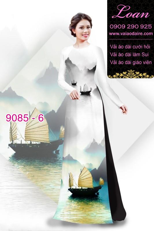 Vải áo dài phong cảnh