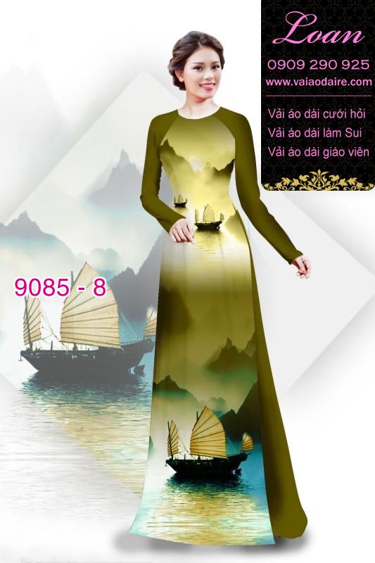 Vải áo dài phong cảnh