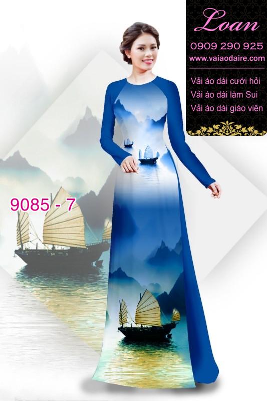 Vải áo dài phong cảnh