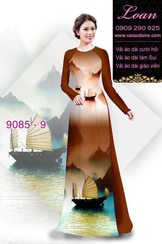 Vải áo dài phong cảnh