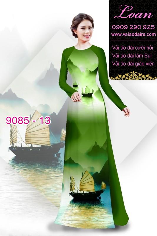 Vải áo dài phong cảnh