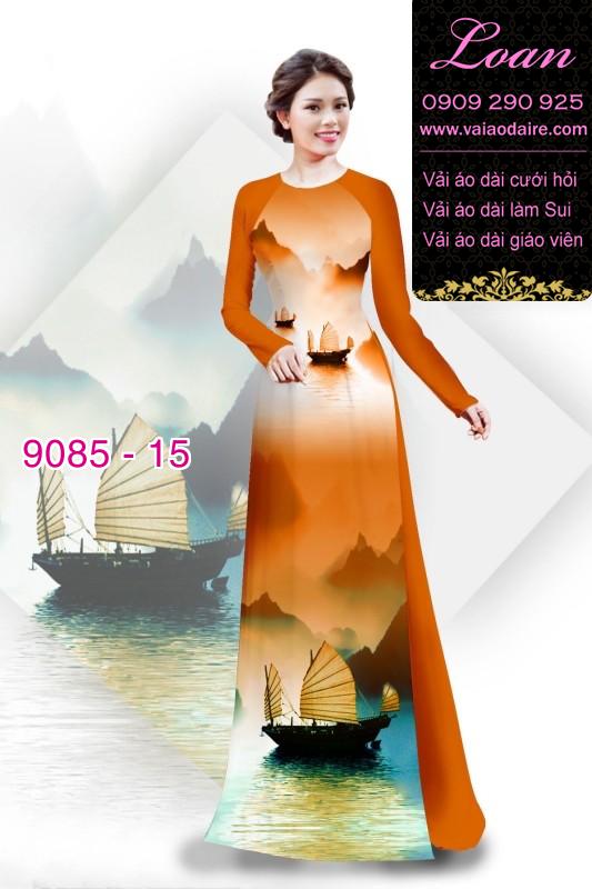 Vải áo dài phong cảnh