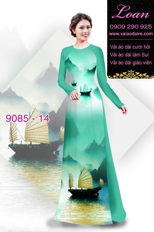 Vải áo dài phong cảnh