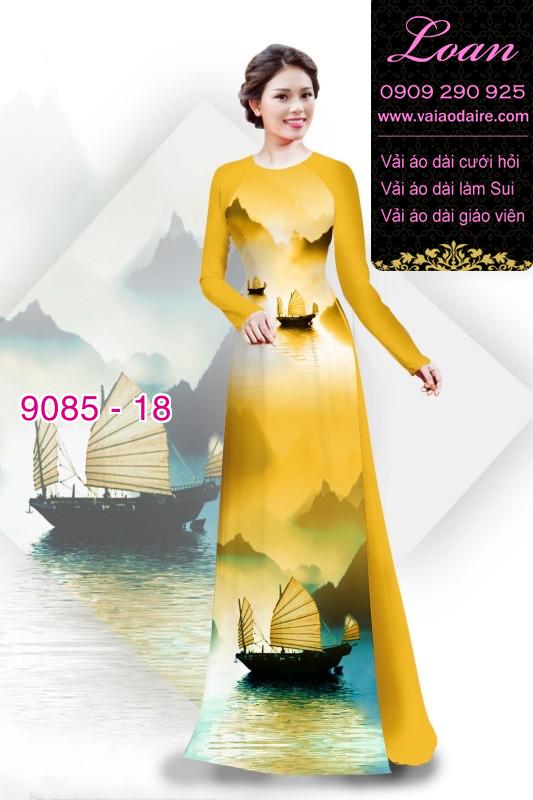 Vải áo dài phong cảnh