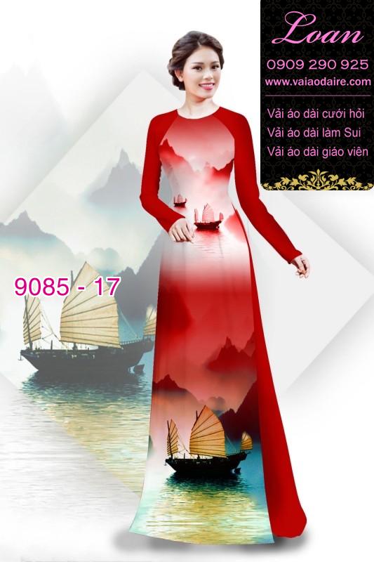 Vải áo dài phong cảnh