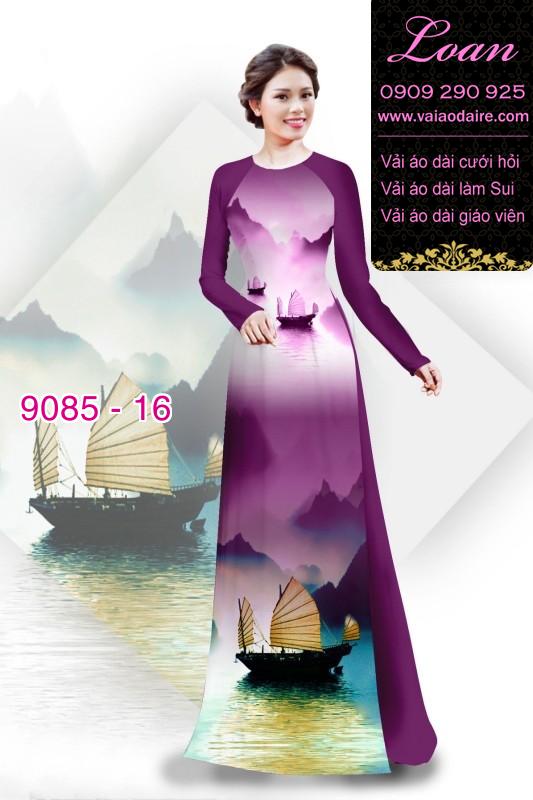 Vải áo dài phong cảnh