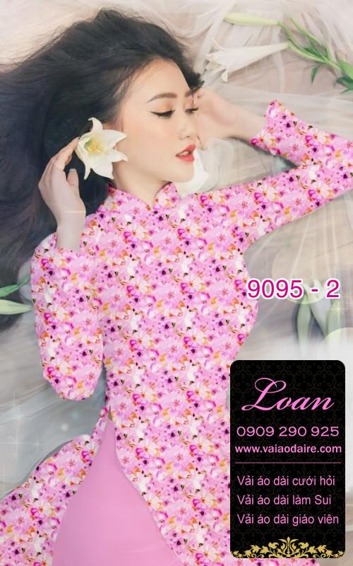 Vải áo dài hoa nhí