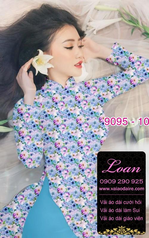 Vải áo dài hoa nhí