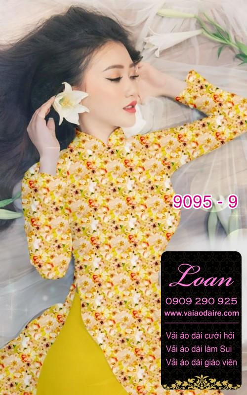 Vải áo dài hoa nhí