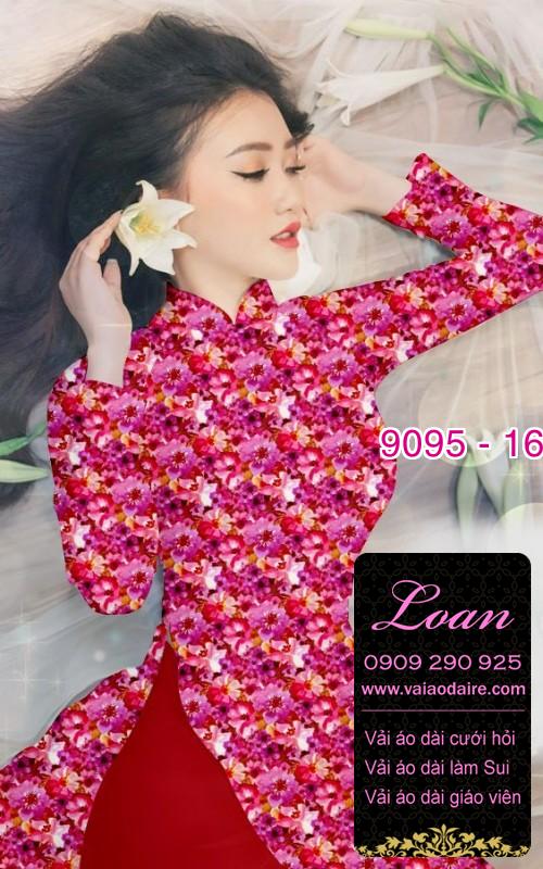 Vải áo dài hoa nhí