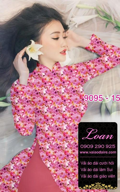 Vải áo dài hoa nhí